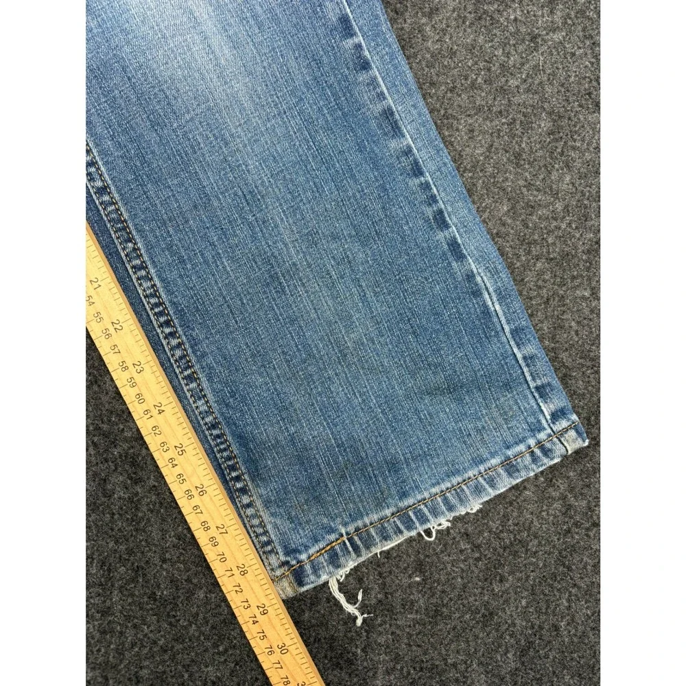 Levis 527 Slim Bootcut Jeans Mens 33x30 Light Wash Blue Denim 05527-0489